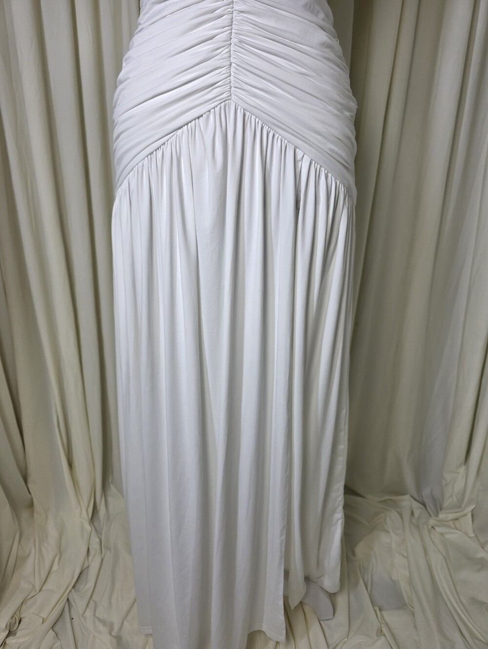 Melania Long Dress - BABYBOO NWT White $161 - Picture 11 of 13